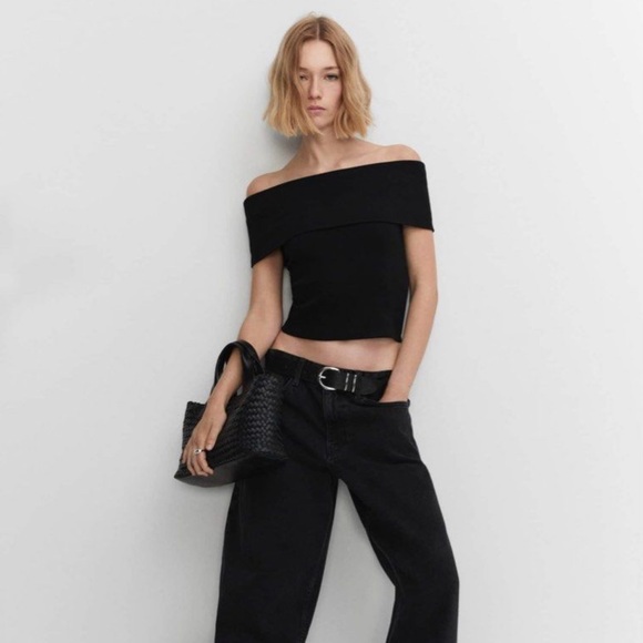 COS Off Shoulder Jersey Top - Picture 2 of 4